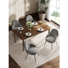 (Light Grey, Set of 6) Goeurvant Dining Chairs