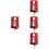 4Pcs Red Rubber Galvanized Steel Vibration Isolator for Machines 7