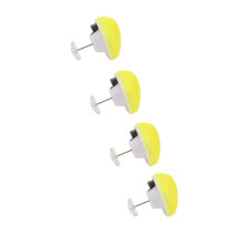 16-Set Duvet Pins Clips, One Key Unlock, Yellow