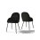 (Black, Set of 2) Goeurvant Dining Chairs 3