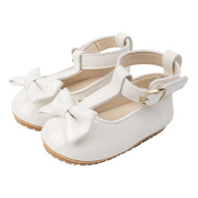 Dziewczęce buty Mary Jane z cekinami, balerinki z PU, na wesele, dla księżniczki, gumowa podeszwa, buty do łóżeczka dla małych dzieci, białe,