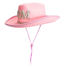 Home Casual Style Hat For Parents Gender Reveal Party Bowler Hat Western Cowboy Hat