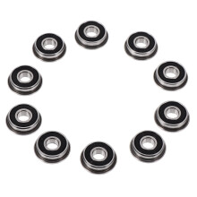 NICEXMAS F695-2RS Industrial Bearings 10 pcs Silver Round
