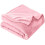 Plush Flannel Blanket Soft Silver Gray 70x100 inch 1