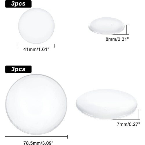 Door Stoppers Wall Protector Silicone Round 6 pcs