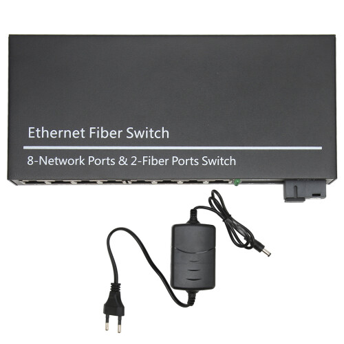 Διαχωριστής Ethernet με υποδοχές SFP, θύρες RJ45Ports 1000Mbps, αυτόματη διαπραγμάτευση,