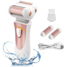 Professional Electric Callus Remover Portable Dead Skin Remover with Built In Rollers Rechargeable Pedicure Tool Two Speed Settings Waterproof Body
