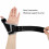 Breathable Thumb Support Brace, Wrist Stabilizer, Black, One Size 6