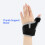 Breathable Thumb Support Brace, Wrist Stabilizer, Black, One Size 9