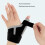Breathable Thumb Support Brace, Wrist Stabilizer, Black, One Size 14