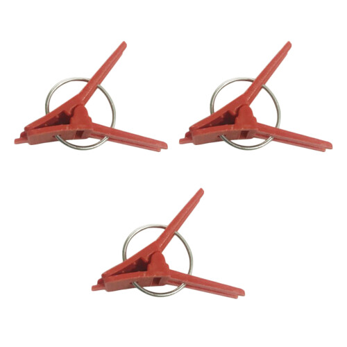 6Paquets Clips Plastique Jardin Rouge Simples 1