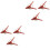 6Paquets Clips Plastique Jardin Rouge Simples 3