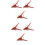 6Paquets Clips Plastique Jardin Rouge Simples 5