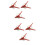 6Paquets Clips Plastique Jardin Rouge Simples 7