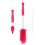 1Pièces Brosse De Nettoyage Rouge Silicone Pour Bébé Durable 1