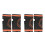 4Pièces Bracelets De Poignet Compression Orange Anti-Transpiration 8
