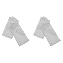 2Paires Protection Gel Uv Doigts Gris Souples