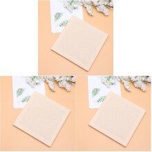 6Pièces Tissu Embroidery Beige Pour Broderie DIY Durable Sûr