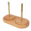 Double Yarn Holder, Detachable Rotatable, Large Capacity Beech & Copper Stand 9