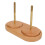 Double Yarn Holder, Detachable Rotatable, Large Capacity Beech & Copper Stand 13