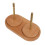 Double Yarn Holder, Detachable Rotatable, Large Capacity Beech & Copper Stand 12
