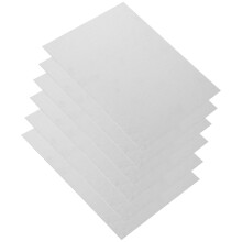 6Pièces Plaques Aluminium Sublimation Cadres Photos Métal Argenté