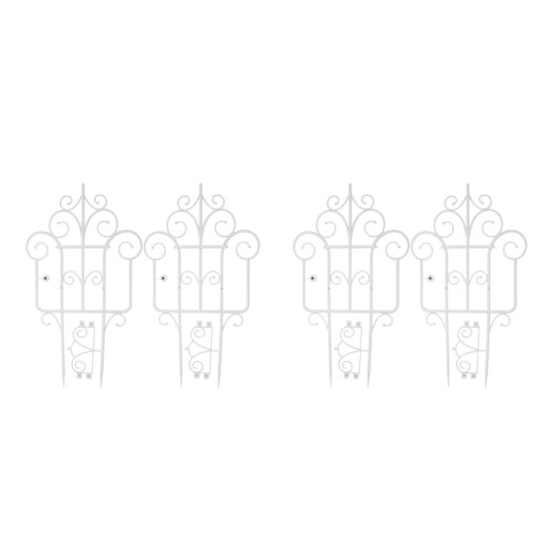 4Pièces Clôture De Jardin En PP , Bordure Décorative Résistante