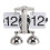 Mechanical Digital Flip Down Clock Battery Powered Home Office Decor White 3