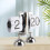 Mechanical Digital Flip Down Clock Battery Powered Home Office Decor White 5