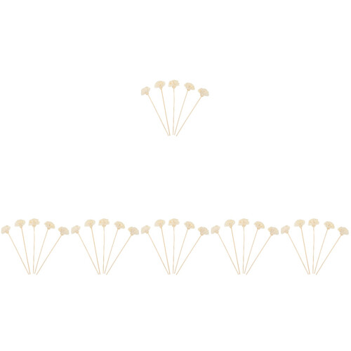 30Pièces Bâtons D'aromathérapie En Fleurs Séchées Beige, Décor Maison 2