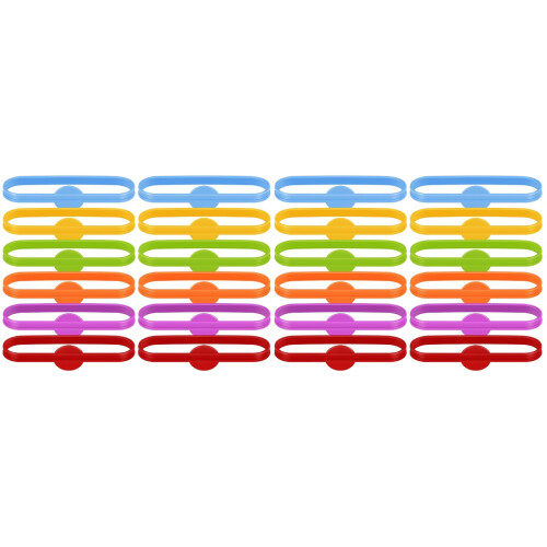 24Pièces Repères Silicone Verres Vin Colorés Faciles À Utiliser 1