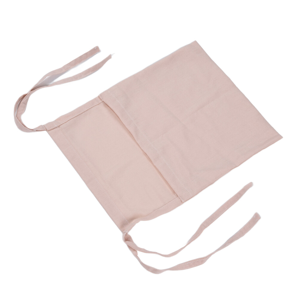 Large Capacity Baby Bed Storage Hanging Bag – Pink Cotton-Linen Toy Organizer