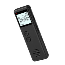 Digitaler Diktiergerät 8GB/16GB/32GB, Rauschunterdrückung, 10h Akku, Line-In, Schwarz