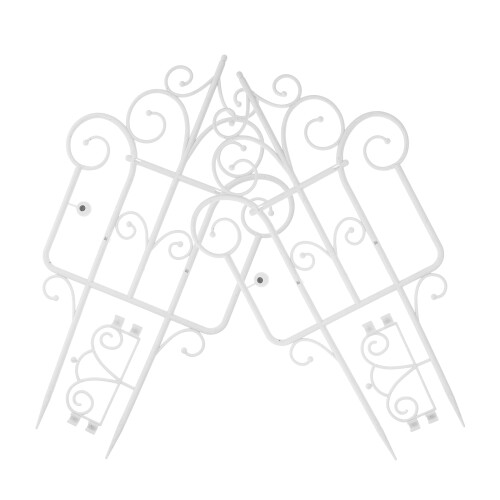 4Pièces Clôture De Jardin En PP , Bordure Décorative Résistante 2