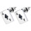3Paires Boucles Oreilles Décor Poker , Style Chic Et 3