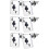 3Paires Boucles Oreilles Décor Poker , Style Chic Et 9