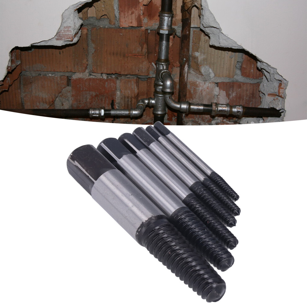 6-Piece Carbon Steel Screw Extractor Kit, Durable & Portable 6931387702789