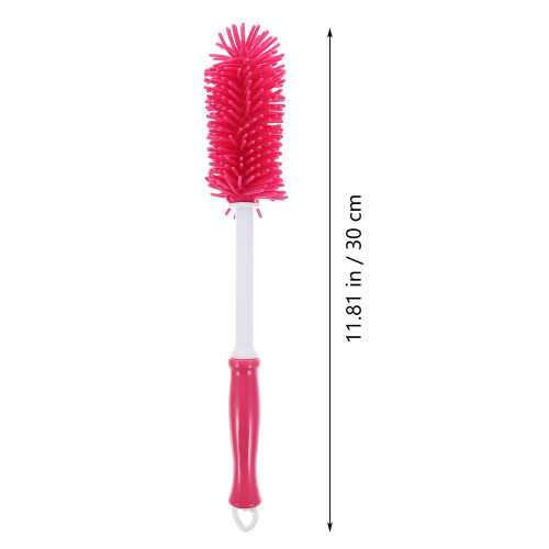 1Pièces Brosse De Nettoyage Rouge Silicone Pour Bébé Durable 1