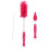 1Pièces Brosse De Nettoyage Rouge Silicone Pour Bébé Durable 10