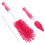 1Pièces Brosse De Nettoyage Rouge Silicone Pour Bébé Durable 11