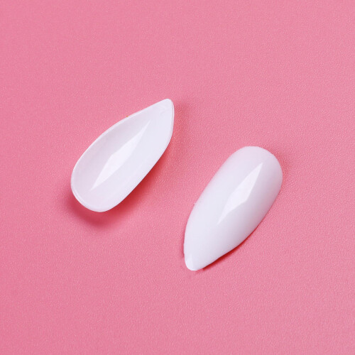 600Pièces Pointe D'ongles Blanches Pour Salons Et DIY 2