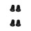 2Paires Bouchons De Guidon Noir Pour Route 7