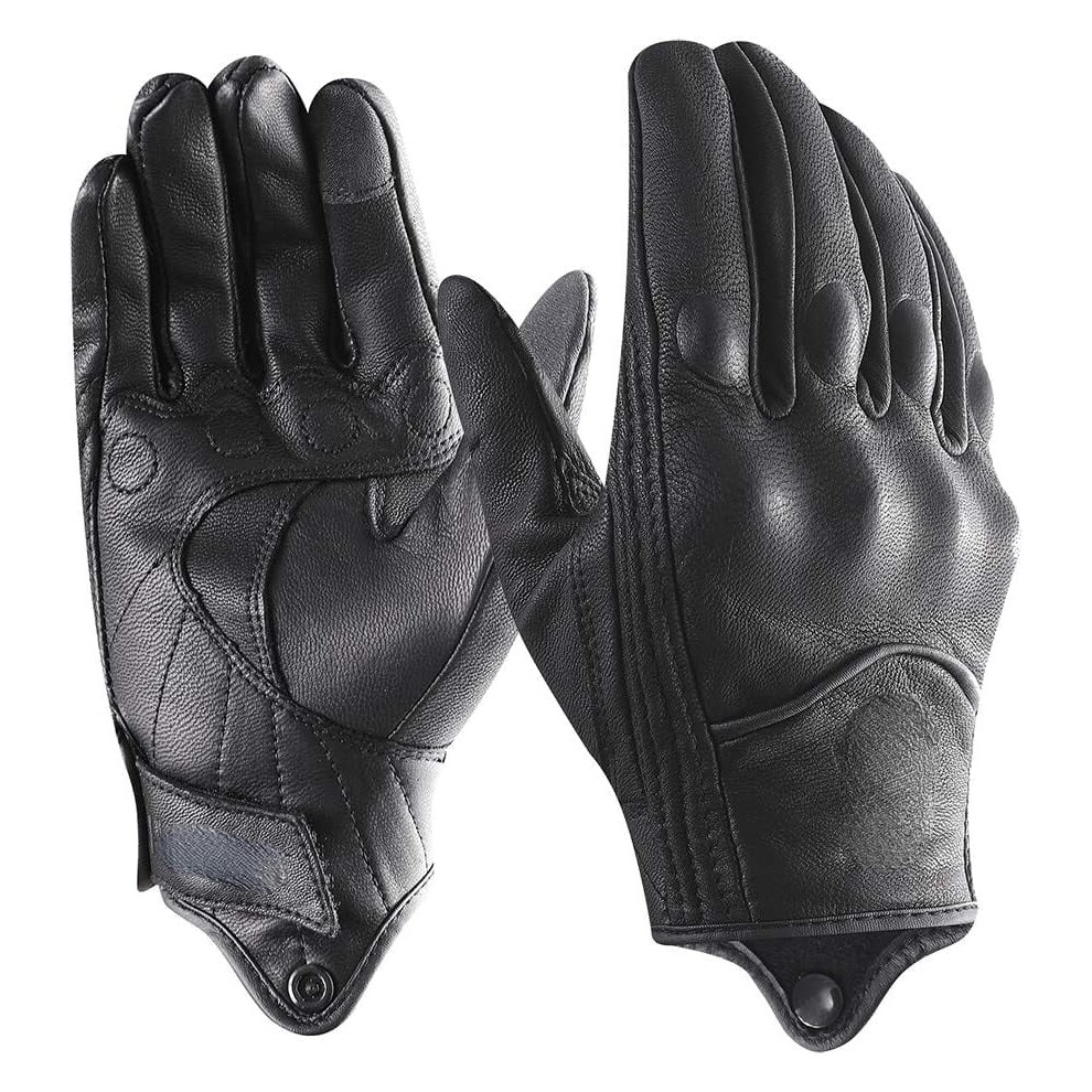 Leather Motorcycle Gloves For Men Touchscreen Gm028 9009879648659