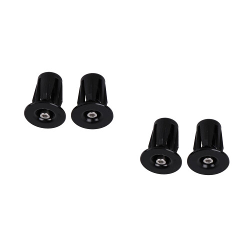 2Paires Bouchons De Guidon Noir Pour Route
