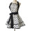 Cotton Retro Apron for Women Black 3