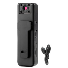 Mini Body Cam with 180 Rotating Lens, HD 1080P, Night Vision & Motion Detection – Compatible with Vlogging & Law Enforcement