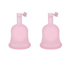 2Pièces Coupe Menstruelle Silicone Rose Stockage Facile Pour Femme