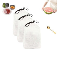 100 Pcs Chiclify Plastic Bowl Covers – Reusable Elastic Stretch Food & Dish Covers, Compatible with Chiclify