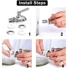 More Durable Beverage Dispenser Replacement Spigot,Stainless Steel Polished Finished, Water Dispenser Replacement Faucet, Food Grade