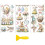 Rub-on Transfer Decals Christmas Cardinal Birds 6x12 in 3 8